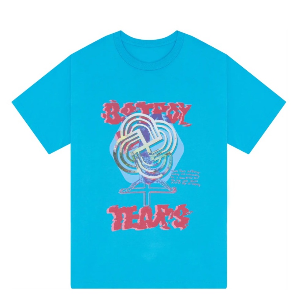Denim Tears Bstroy Tears T-shirt- Blue